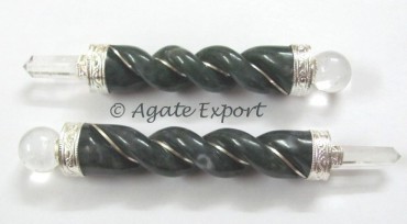 Agate Stone Carved Wands