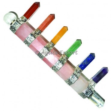 Rose Quartz Chakra Wand