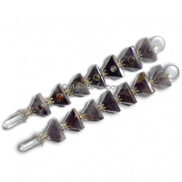 Amethyst Pyramids Healing Wand