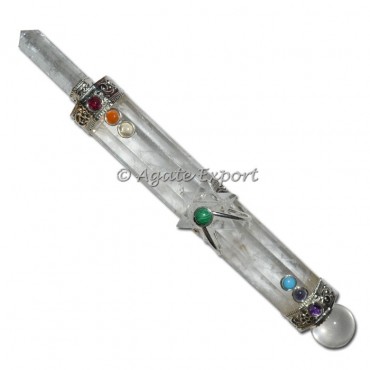 Crystal Merkaba Chakra Wand