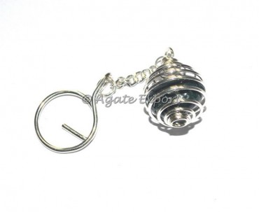 Hematite Tumbled Keyring