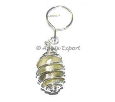 Calcite Tumbled Keyring