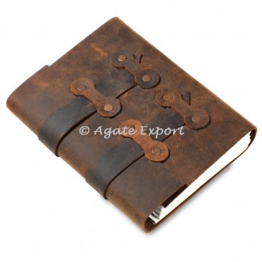 Antique Brown Leather Diary