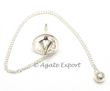 Silver Disc Dowsing Pendulums