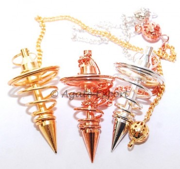 Spiral Metal Pendulums