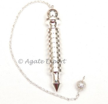 Silver Orris 9 Plates Metal Pendulum