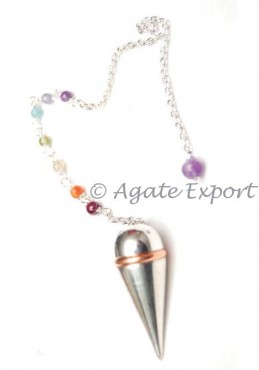 Seven Chakra Metal Pendulums