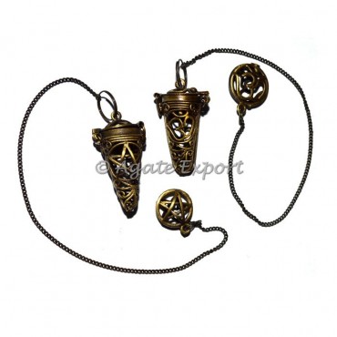 Pentagram and Om Cage Pendulums