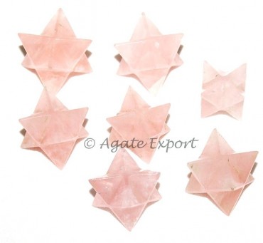 Rose Quartz Mercaba Star