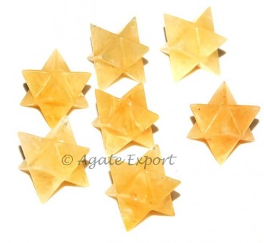 Gloden Quartz Merkaba Star