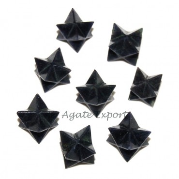 Black Agate Merkaba Star