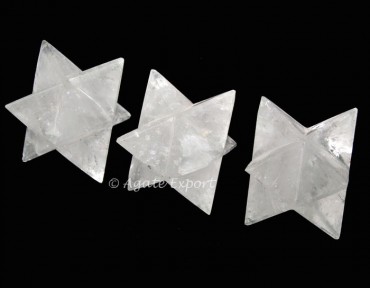 Crystal Quartz Large Merkaba Star 