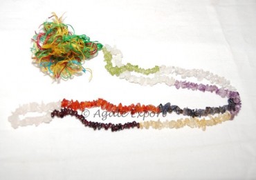 7 Chakra Chips Necklace 