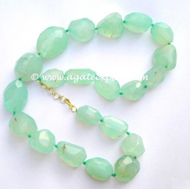 Aqva Onyx Faceted Tumbled Stone Necklace.