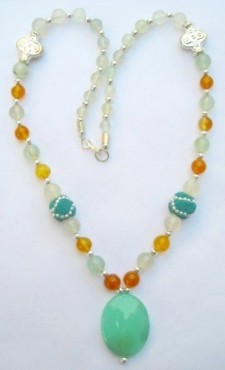 Aqva Onyx Oval Necklace.