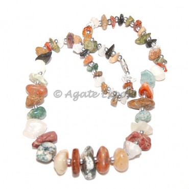 Mix Flat Chips Necklace