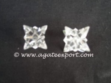 Crystal Quartz Pyramid Mercaba Star.