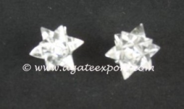 Crystal Quartz 20 Point Star.
