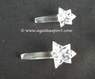 Crystal Quartz Mercaba Star.