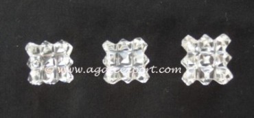 Crystal Quartz Lemurian 54 Pyramids Power Cube