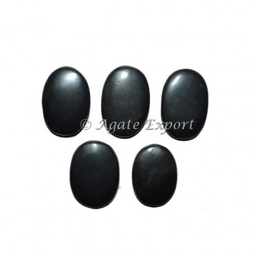 Black Jasper Oval Cabs