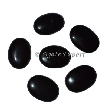 Black Obsidian Oval Cabs