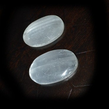 Selenite Oval Cabs