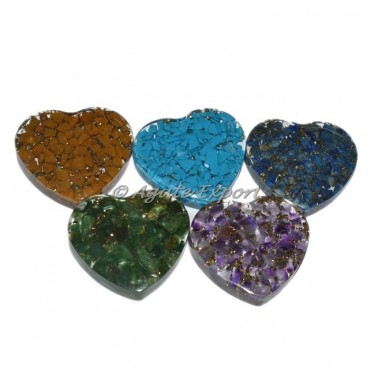 Orgonite Chakra Hearts