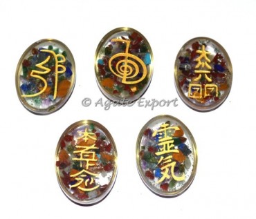 Usai Reiki Sets 5 Elements Orgone Oval Set