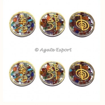 Reiki 1 And 2 Orgone Chakra Disc Set