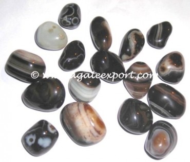 Black Onyx Tumbled Stones.