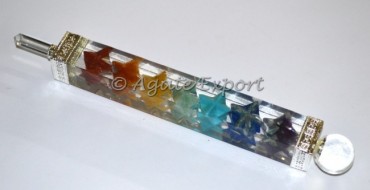 Merkaba Star Oronge Engery Wand