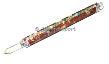 Red Jasper Orgone Healing Wand