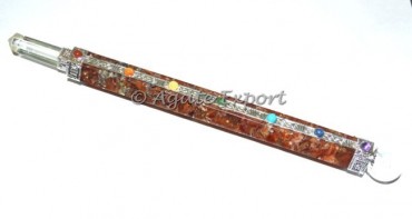Peach Aventruine Orgone Healing Wand