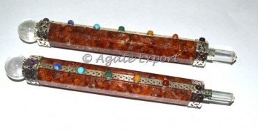 Carnelian Orgone Healing Wand