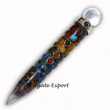 Chakra Point Orgone Wands
