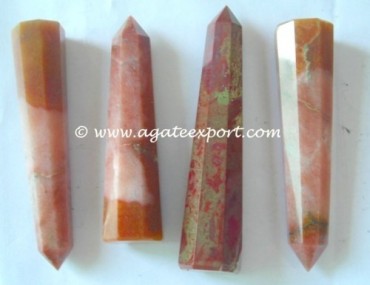 Red Fancy Agate Obelisk.