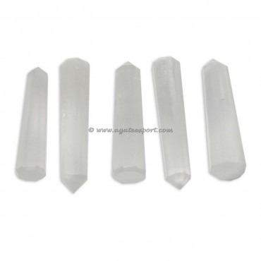 Selenite Healing Obelisk Crystals Point