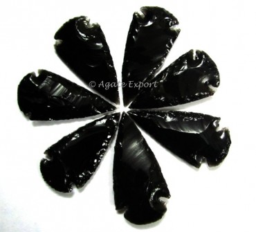 Black Obsidian Arrowheads 2.50 Inches