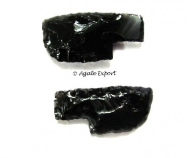Black Obsidian Knife Arrowheads