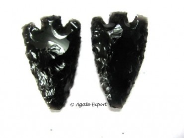 Old Style Obsidian Arrowhead