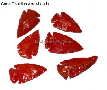 Red Obsidian Arrowheads