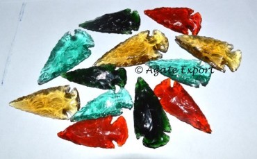 Mix Color Obsidian Arrowheads 2 Inches