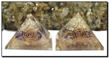 Energy Orgone Pyramids (Crystal-Amethyst-Rose)