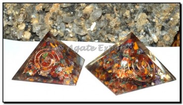 Energy Orgone Pyramids With Multi Stone