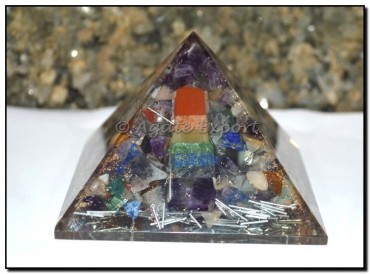Amethyst Orgone Pyramids with Chakra Pencil