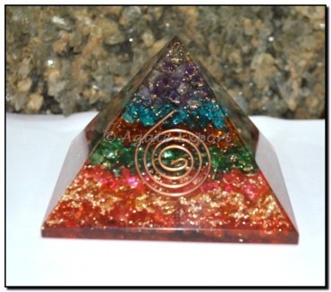 Chakra Stone Orgone Pyramids