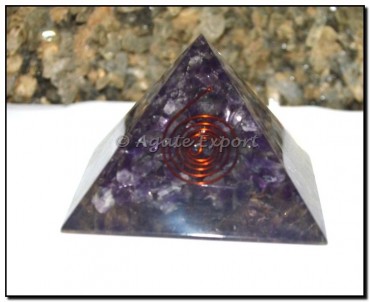 Amethyst Orgone Pyramid