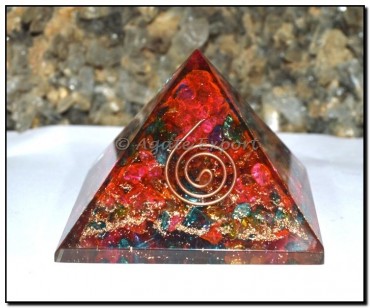 Multi Quartz Chakra Orgone Pyramids