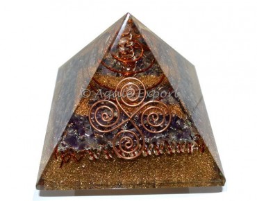 Amethyst Choko Reiki Orgone Power Pyramids with Po